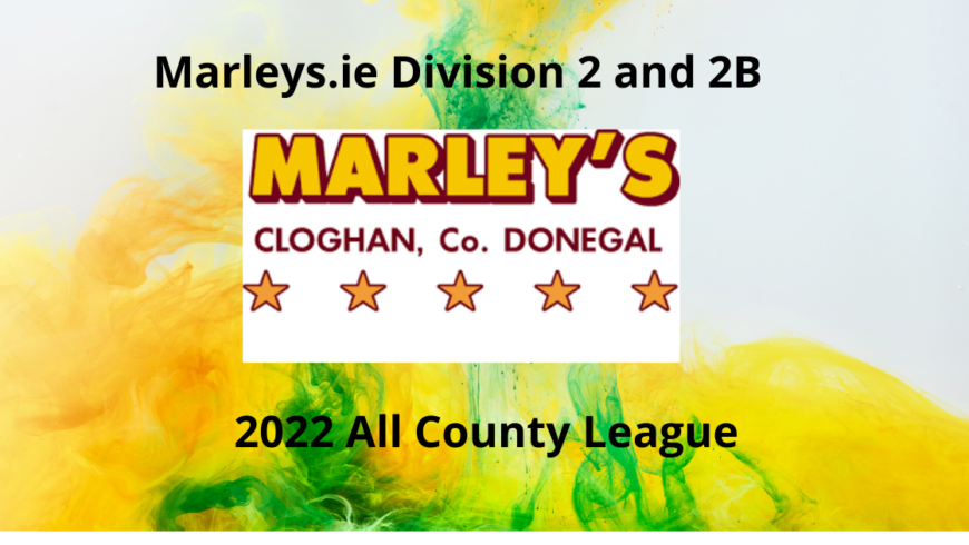 Fixtures this weekend in Marley.ie Division 2 and 2B