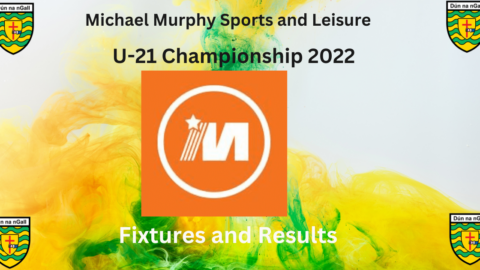 Michael Murphy Sports and Leisure U21A Semi-finals tomorrow Jan 7th