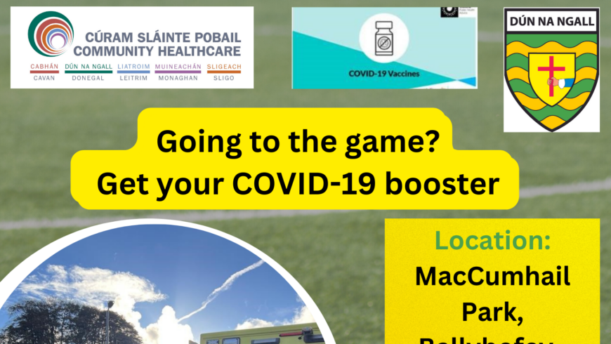 HSE Mobile Vaccination Unit at MacCumhaill Park on Sunday 12 – 5 pm
