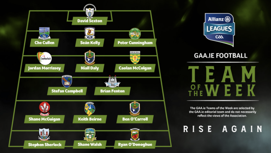 Donegal have one Player on the GAA Allianz League Team of the Week