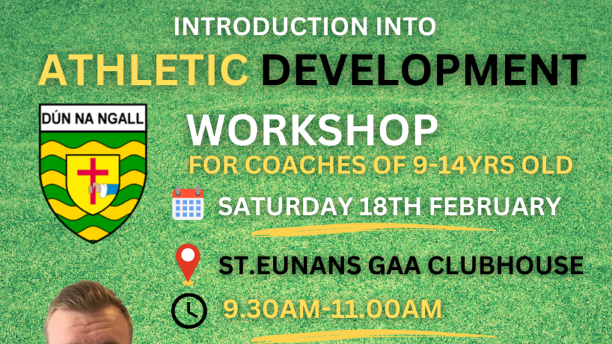 Workshop on Athletic Development for Underage Coaches