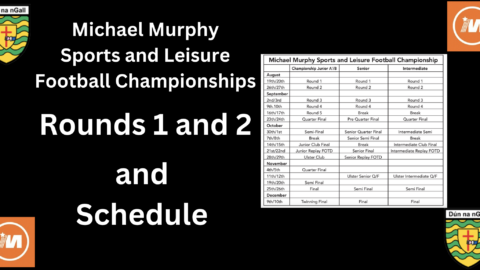 Michael Murphy Sports and Leisure 2023 Championships – Rounds 1 and 2 Fixtures