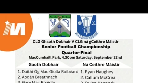 SFC Quarter Final Gaoth Dobhair v Four Masters