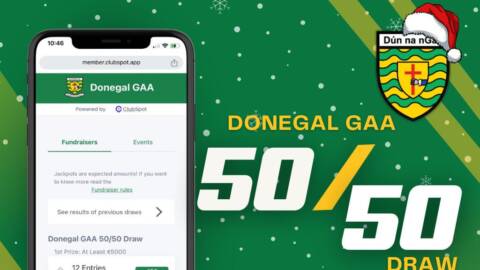 Donegal GAA 50/50 Guaranteed €10k JACKPOT